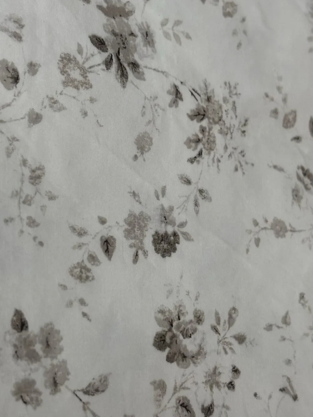 Ralph Lauren Dylan Petite Floral Full Double Sheet SET Taupe Brown‎ Sepia Cotton